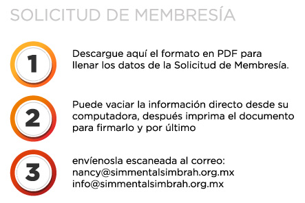 Solicitud de Membresía, Asociacion simmental simbrah